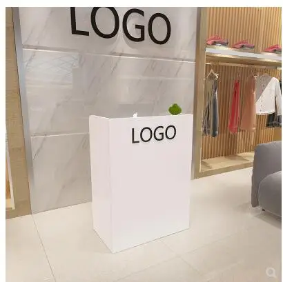 Cosmetics shop cashier counter contracted barber front desk small shop children's wear shop bar table fashion creative