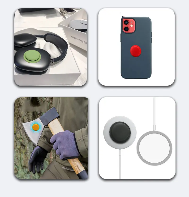 Apple airtagウォレットケース,シリコン保護ケース,落下防止バンパー,キーホルダーケース