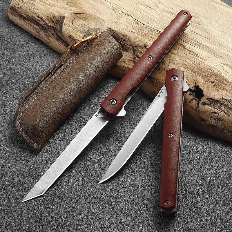 M390มีดพับ G10 Outdoor Self-Defense มีด59 HRC ความแข็งสูงพับมีด CS GO แบบพกพามีดผลไม้