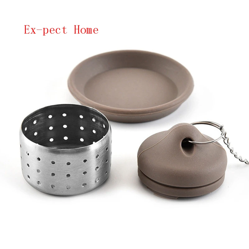 100pcs Reusable Stainless Steel Mesh Tea Infuser Tea Strainer Teapot Tea Leaf Filter Drinkware Kitchen Accessories