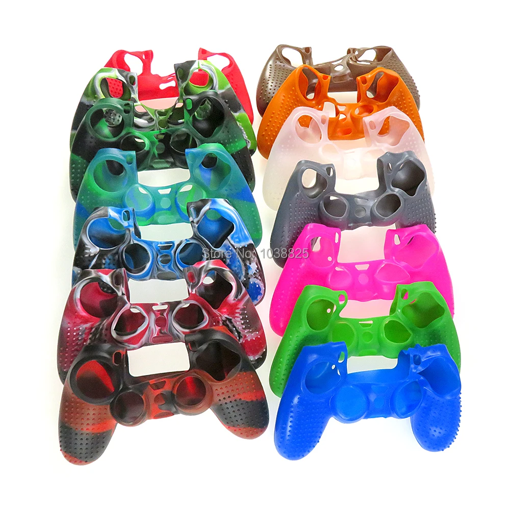 10pcs Anti-slip Silicone Cover Protect Skin Case for Sony PlayStation 4 PS4 Pro Slim Controller