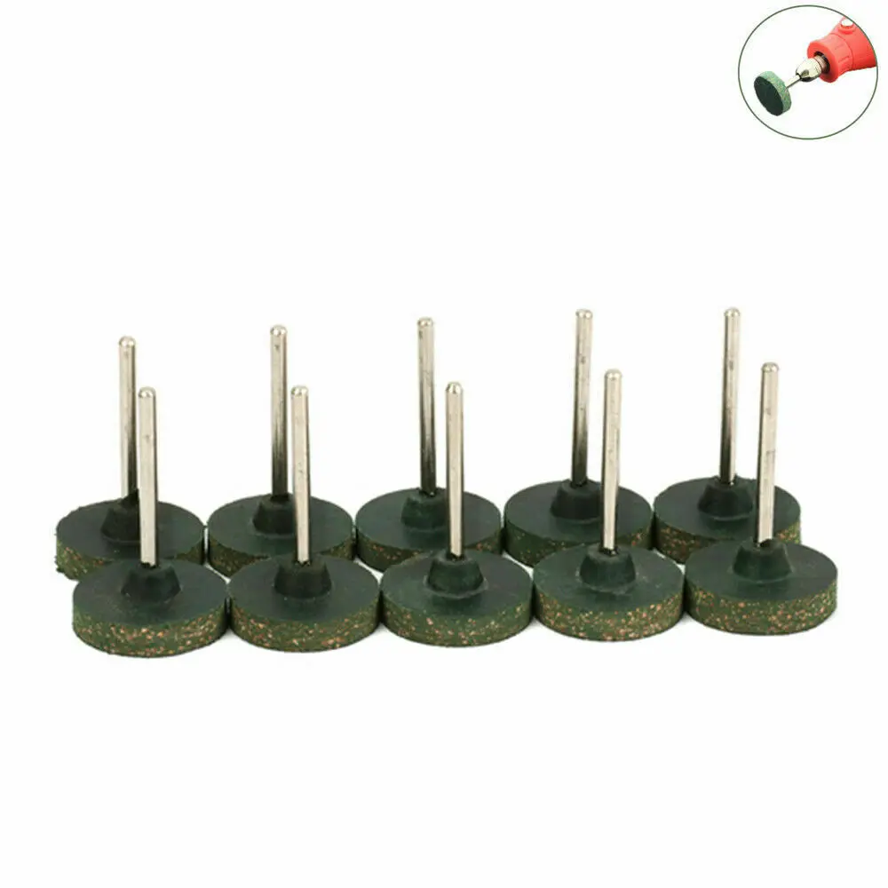 5/10/20pcs 20/25mm Rubber Polishing Burr Abrasive Grinding Wheel 3mm Shank for Dremel