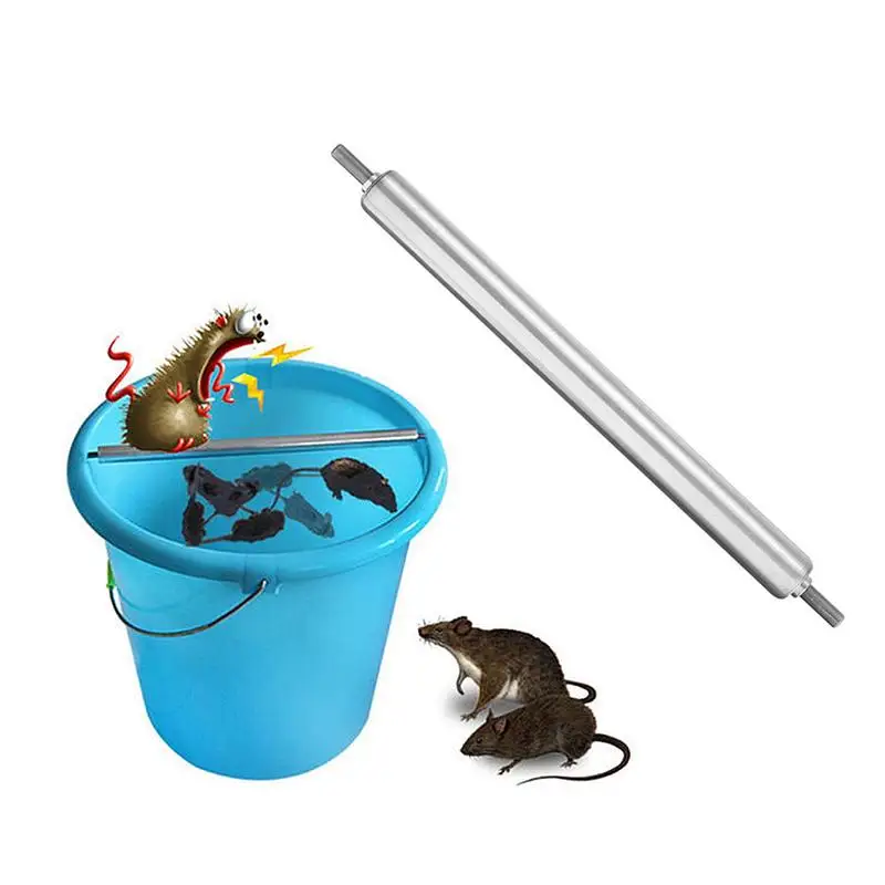 Acute Trap Rolling Log Metal Rat Trap Roller Automatic Continuous Mousetrap Rolling Rod for Rats Mice