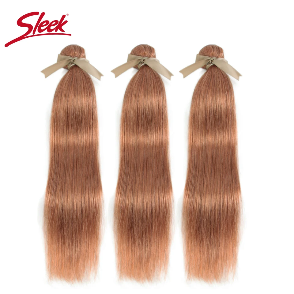Sleek Mink Blue Orange Blonde Color Malaysian Straight Hair Weave Bundles 8 To 26 Inches Hair Extension Bugha Style Free Shiping