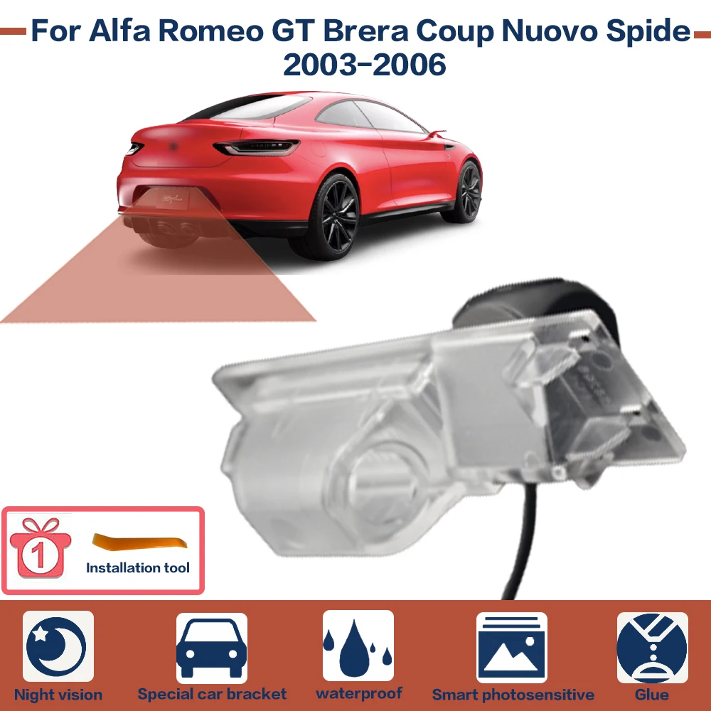 Car Accessories Full HD 1080P Rear View Camera Dash Cam Bидеорегистратор Tool For Alfa Romeo GT Brera Coup Nuovo Spide 2003-2006