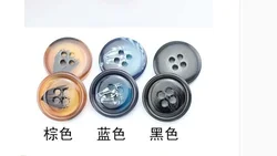 10pcs/bag New High-end Pattern Four-eye Buttons Black/brown/blue DIY Suit Coat Clothes Buttons