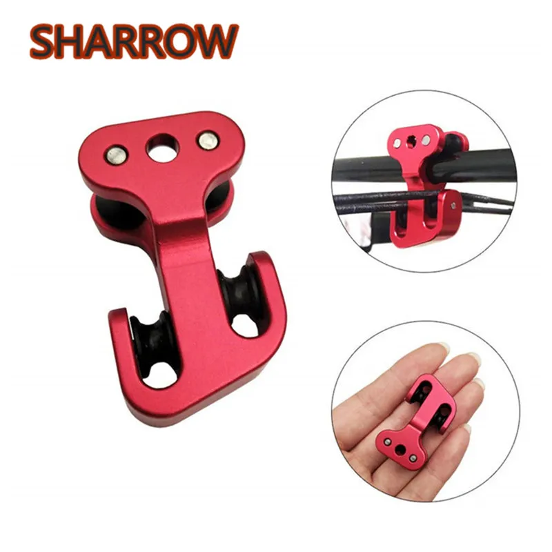 

1pc Archery Aluminum Bowstring Cable Slide Roller Bow String Splitter Glide Separator For Outdoor Training Shooting Accessories