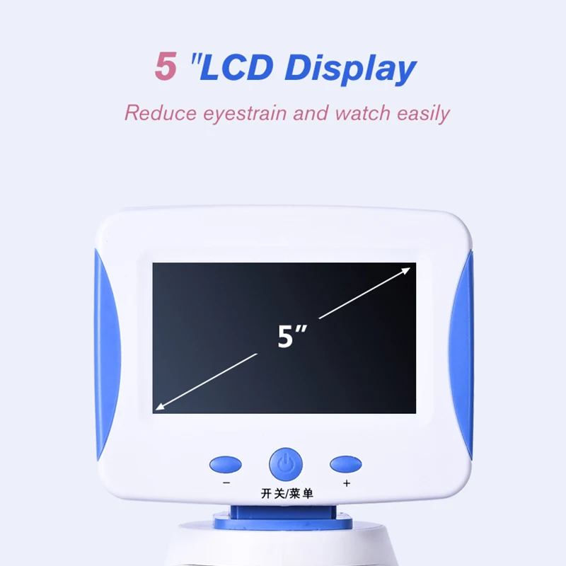 Zoom 2000X HD 4.3‘’ LCD TV Microscope Biological Laboratory Lad electronic Digital LED student education +Luxury handbag+caliper