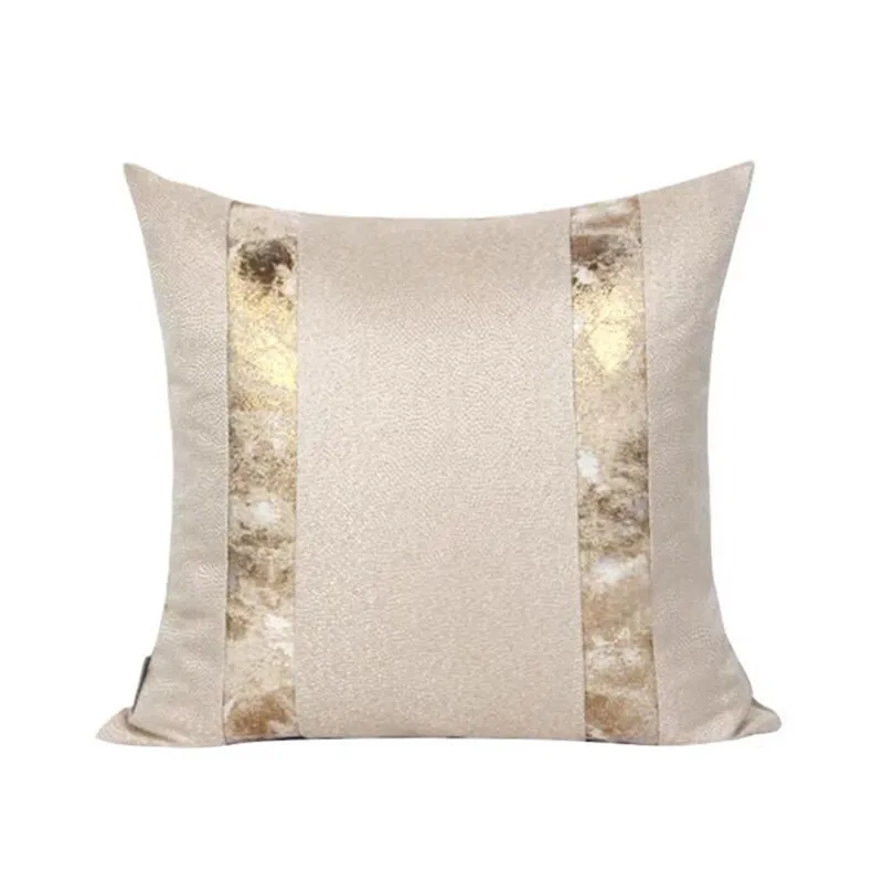 Luxury Light Gold Cushion Cover 30x50cm/45x45cm Cushion Cover For Outside Garden Chair Housse De Coussin Decorative Pillow Case