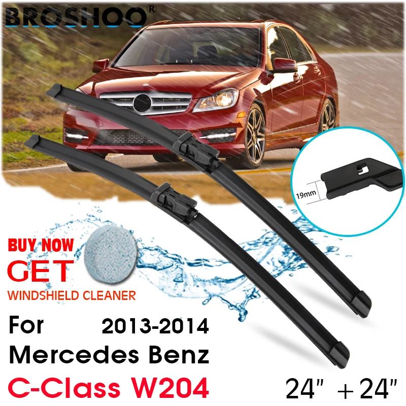 

Car Wiper Blade Front Window Windscreen Windshield Wiper Blade Auto Accessories For Mercedes Benz C-Class W204 24"+24" 2013-2014