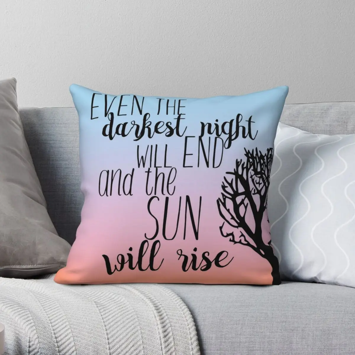 Les Miserables Sunrise Pillowcase Polyester Linen Velvet Printed Zip Decor Bed Cushion Cover 18