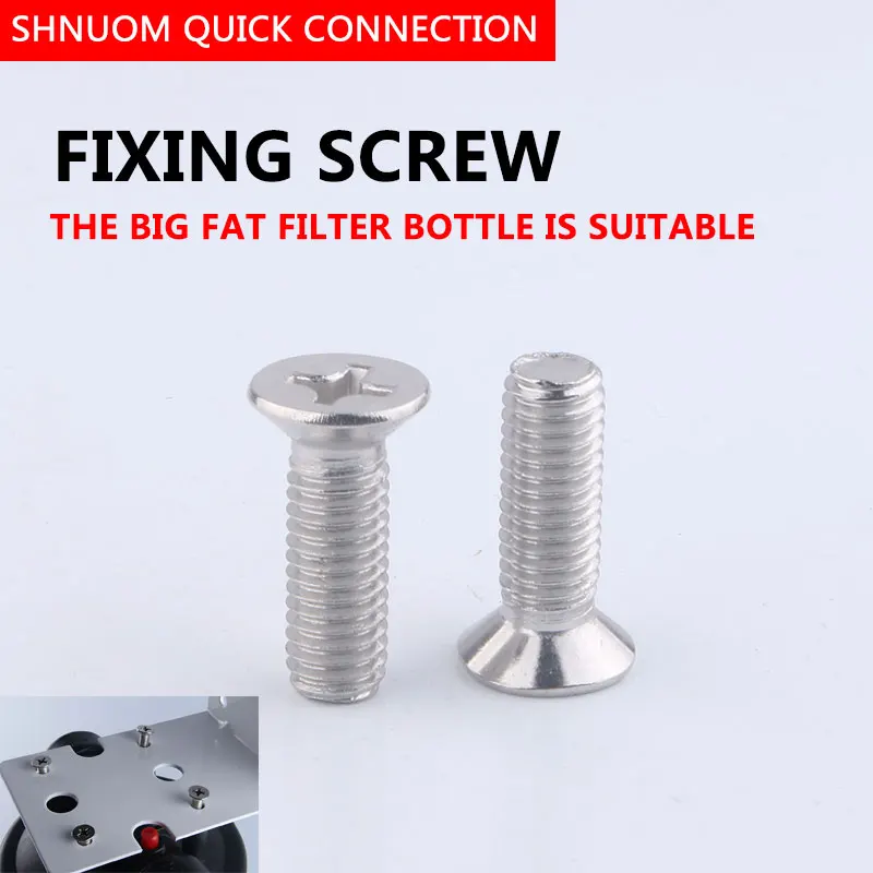 Đồng Tiền Mỡ 10 Inch 20 Inch Công Suất Lớn Lọc Bình Vít Thép Không Gỉ 304 Ốc Vít Chéo Đầu Tròn 8MM * 21MM