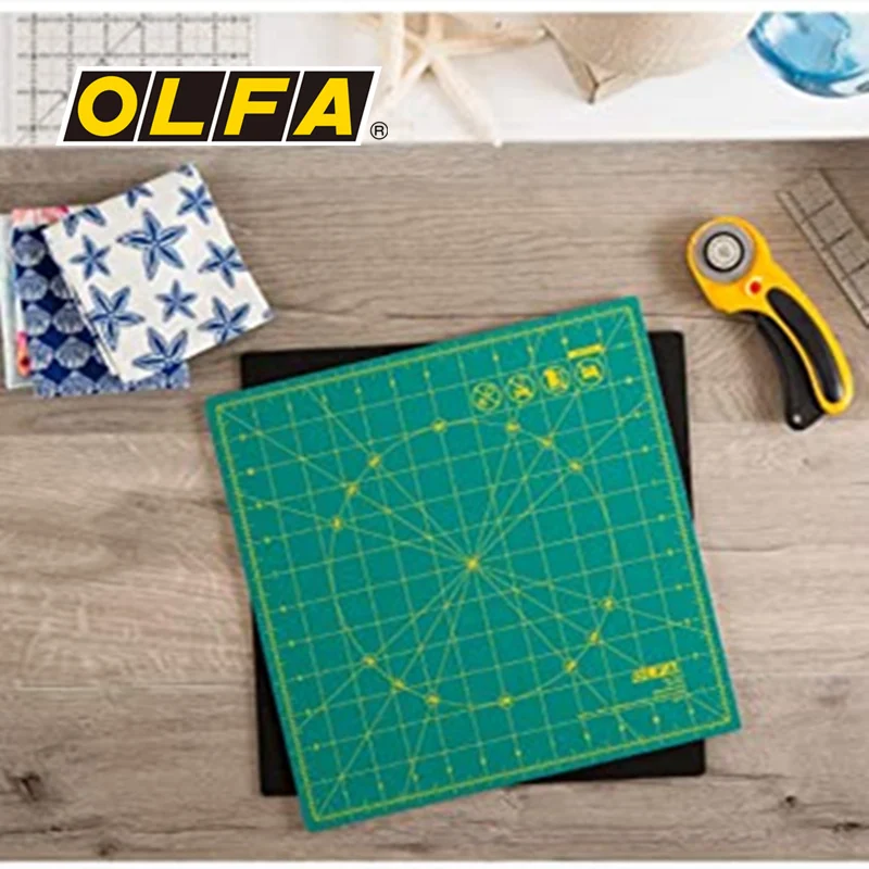 Imagem -03 - Olfa Rotating Cutting Mat Dupla Face Auto-cura Knife Board 12 Polegadas Backing Knife Board Olfa Rm12s