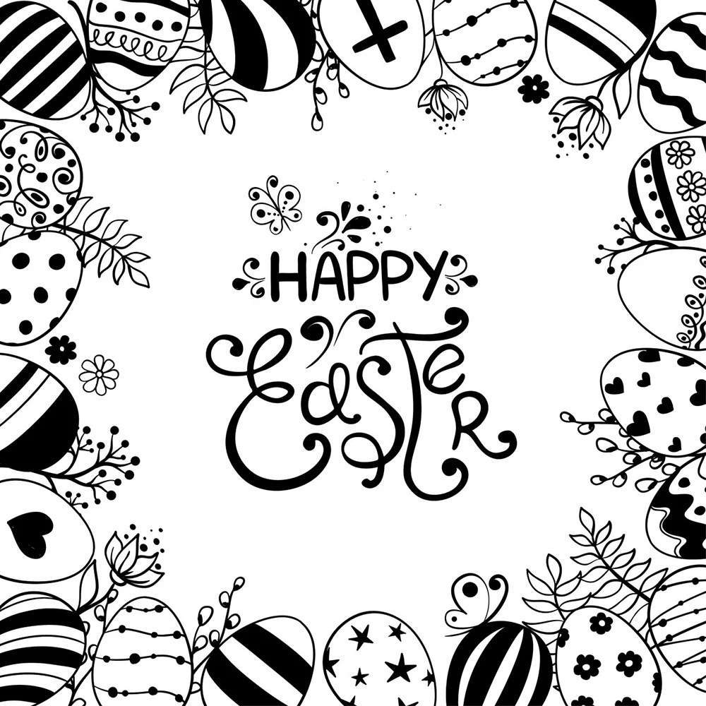 AZSG Easter Eggs Background Clear Stamps For Scrapbooking DIY Clip Art /Card Making Decoration Stamps Crafts