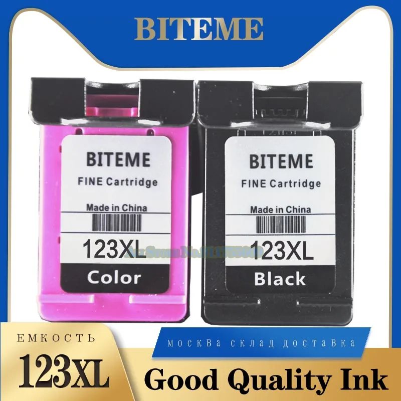 Russian Printer For HP 123 123XL Ink Cartridge Black Color Cartridges Deskjet 2130 3639 2132 2620 2630