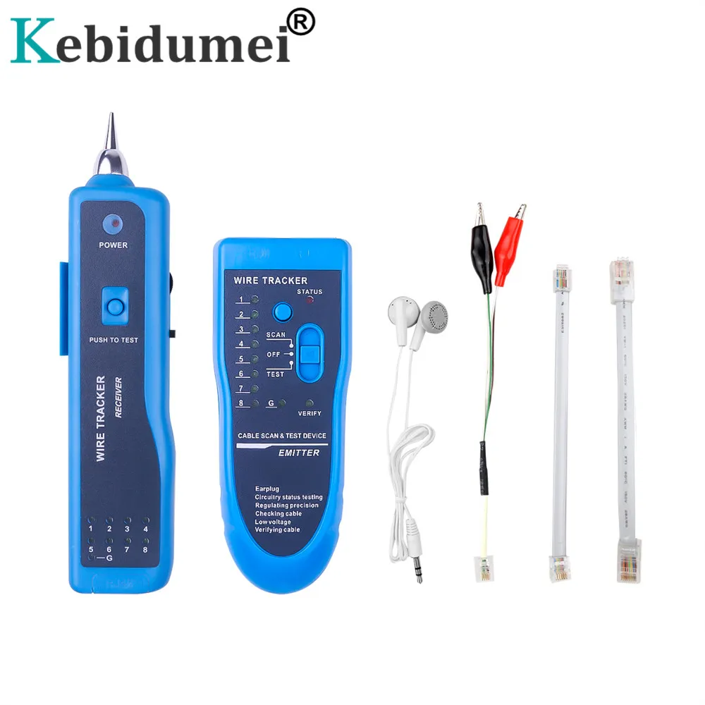 Rastreador de cables RJ11 RJ45 Cat5e Cat6 CAT6A, Detector de Cable telefónico, probador de Cable de red LAN Ethernet, dispositivo buscador de línea