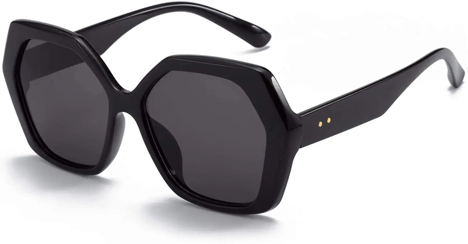 ZENOTTIC Schmetterlings-Oversize-Sonnenbrille für Damen, modisches Design, große Brillenschirme für Damen, Uv400, Reise-Sonnenbrille