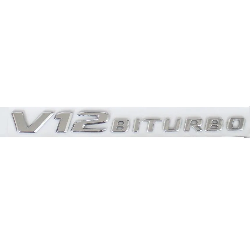 For Mercedes Benz V12BITURBO Symbols S63L S65L S63L S65L CL63 CL65 G65 GL65 GL63 AMG V12 BITURBO Emblems Badges Sticker