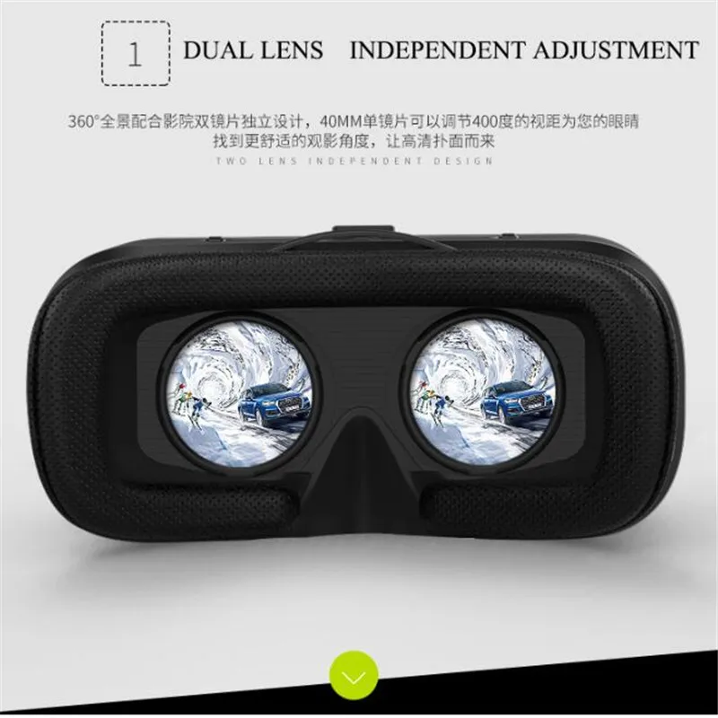 Occhiali VR per realtà virtuale IMAX schermo enorme occhiali 3D Google scatola di cartone cuffie VR per telefono da 4.5-6.53 