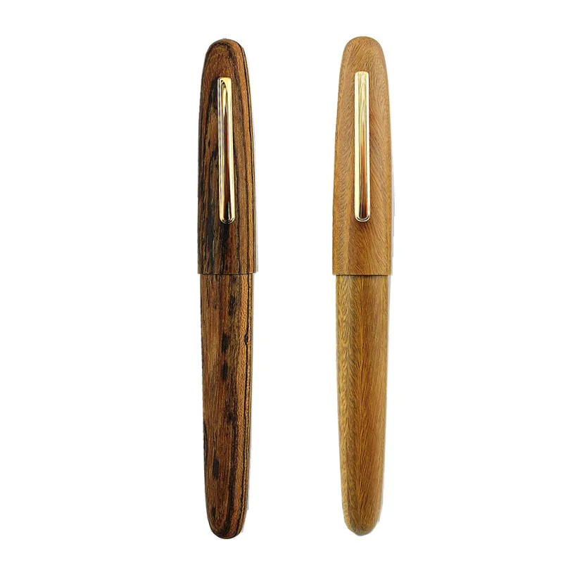 Jinhao Handmade Natural Wood Fountain Pen  0.5mm Nib With A Ink Converter