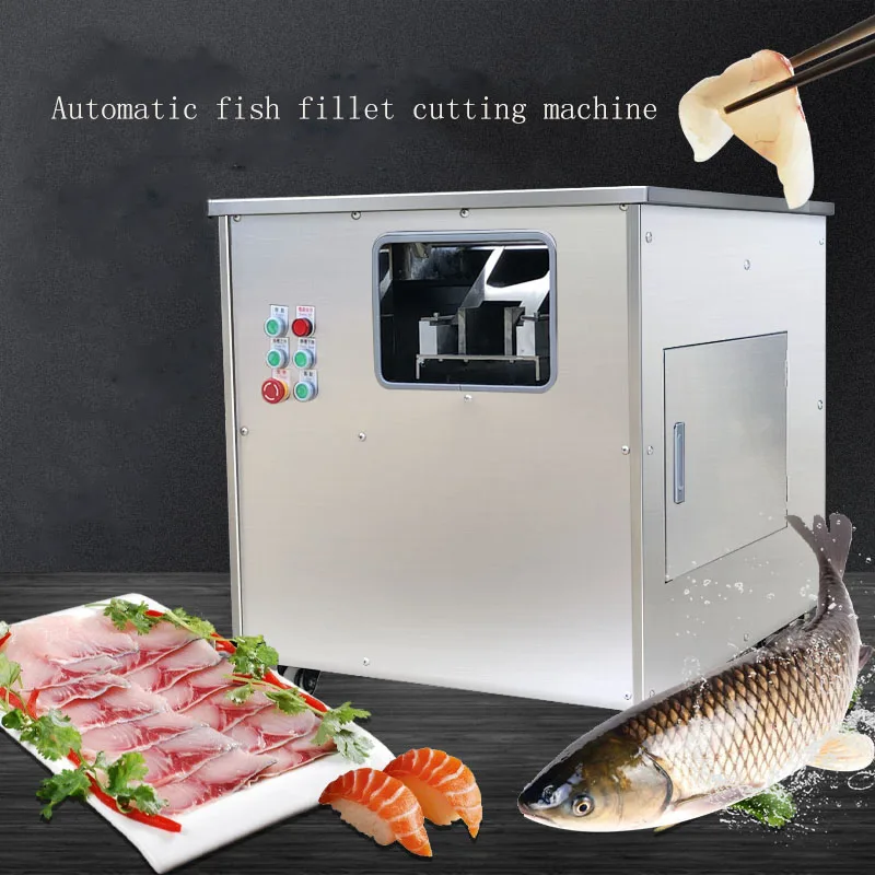 Fish Thin Slice Cutting Machine Smoked Salmon Filleting Machine