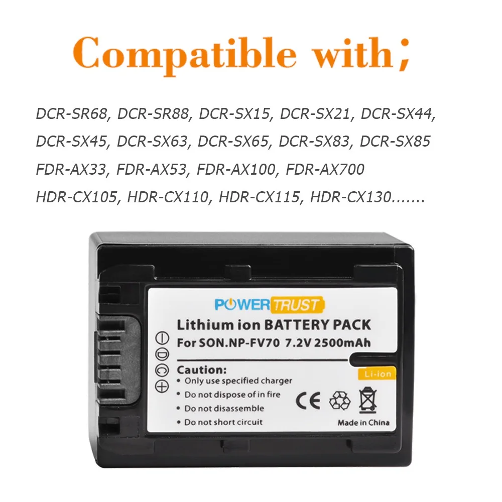 NP-FV70 bateria/ładowarka do Sony FDR-AX53 AX700 AX33/B, HDR-CX455/B CX675/B CX900 PJ340 PJ540 PJ670/B PJ810 kamera Handycam