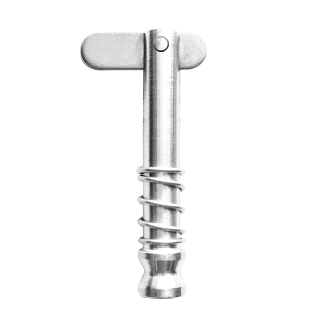 Boat Bimini Top Deck Hinge Spring Loaded Quick Release Pin 1/4'' - Marine Grade 316 Stainless Steel