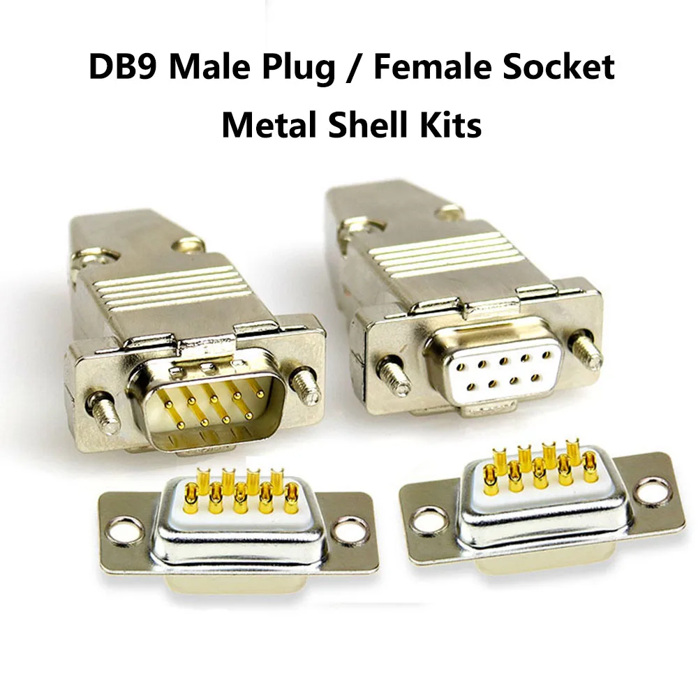 DB9 Male Plug / Fem…