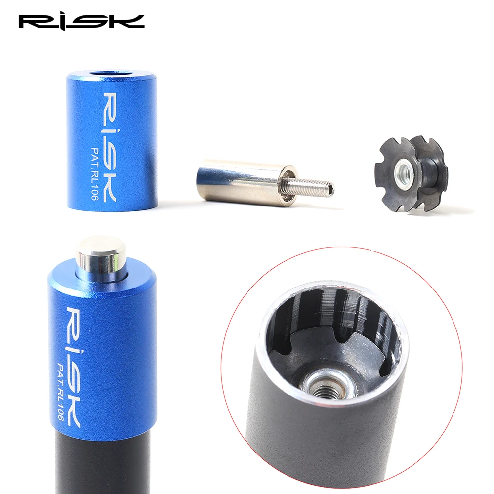 Bicycle Front Fork Headset Star Nut Installar Tool Core Mounting Sleeve Tools Fit For 28.6mm Bike Fork Steerer Driver Tool