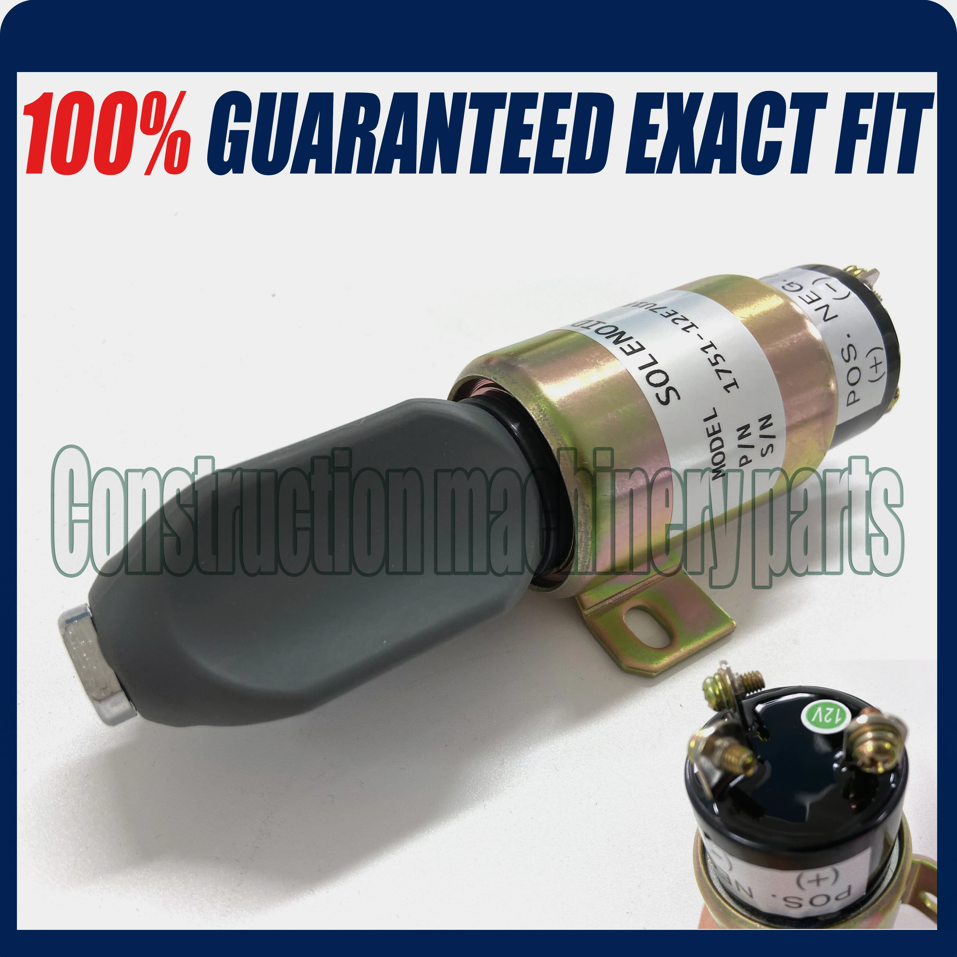 Woodward Stop Solenoid 1751-12E7U1B1S1A 1700-2507 12VDC (3 terminals)