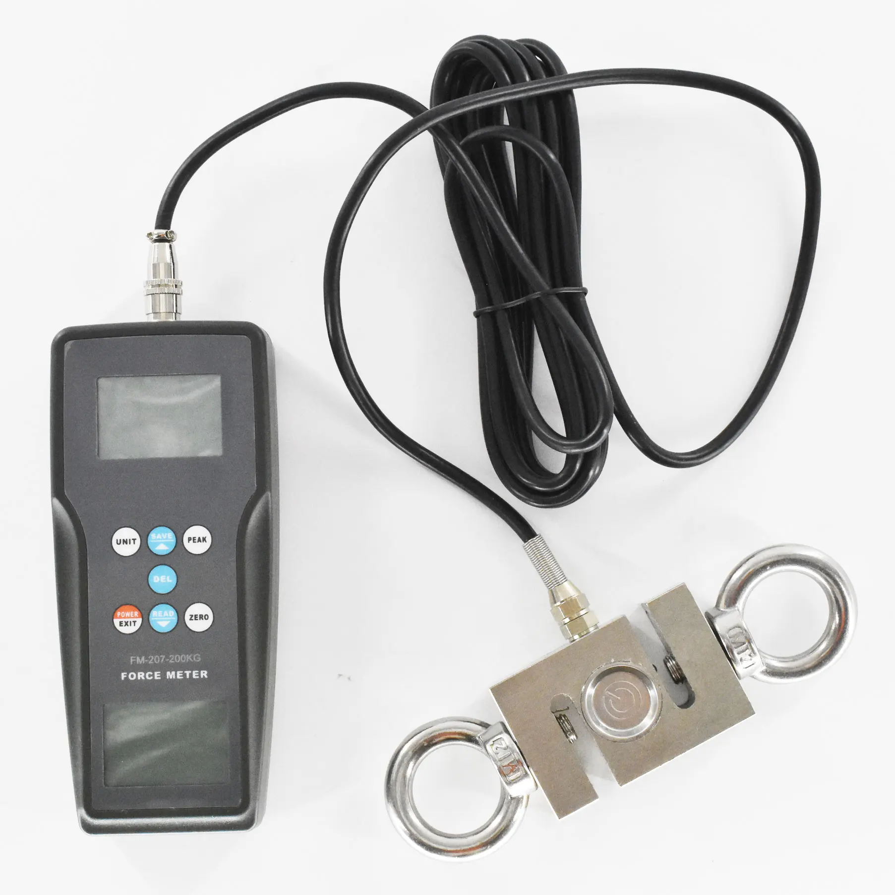 FM-207-200K Digital Force Gauge 1960N 200kgf 440Lbf Push Pull tension Meter