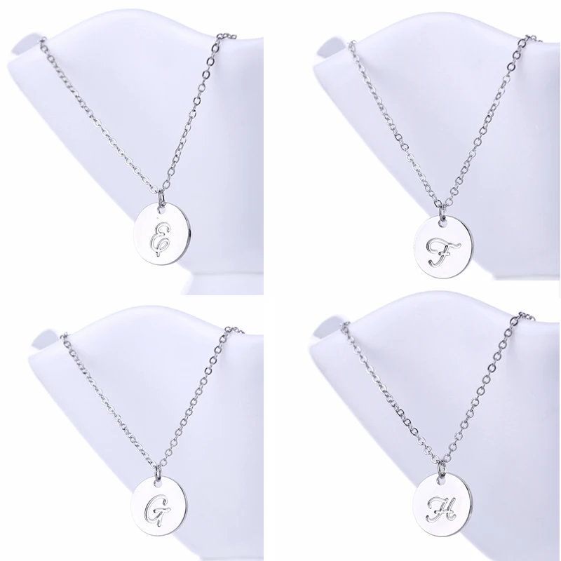 Initial Necklaces Letter Chain Pendant Charm Choker Collar Dainty Jewelry Gift for Little Girls and Boys Christmas Gift A to Z