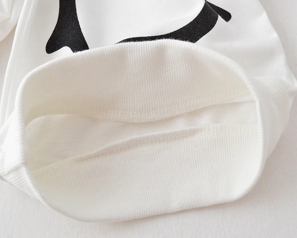 clothes for newborns Baby clothes set 2021 Spring and Autumn Cartoon Penguin T-shirt + Pants + Headband Penguin baby boy set