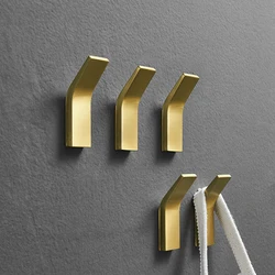 Badkamer Goud Zwart Gewaad Haak Muur Haak Handdoek Haak Voor Jas Haak Roestvrij Haak Hanger Kleerhangers Voor Keuken Accessoires
