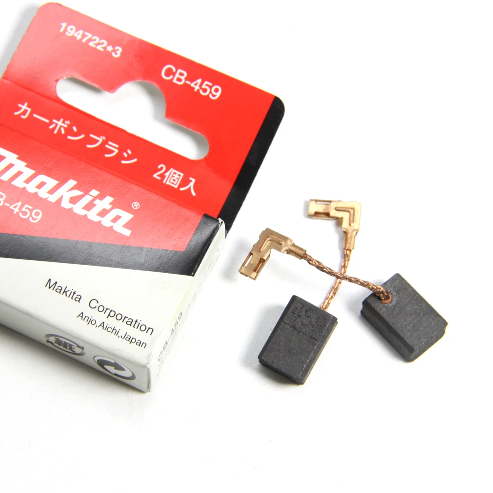 Original makita carbono escovas cb459 ferramentas elétricas peças de reposição para motores elétricos 6x9x13mm cb458 cb461 ga4534 ga4530 moedor