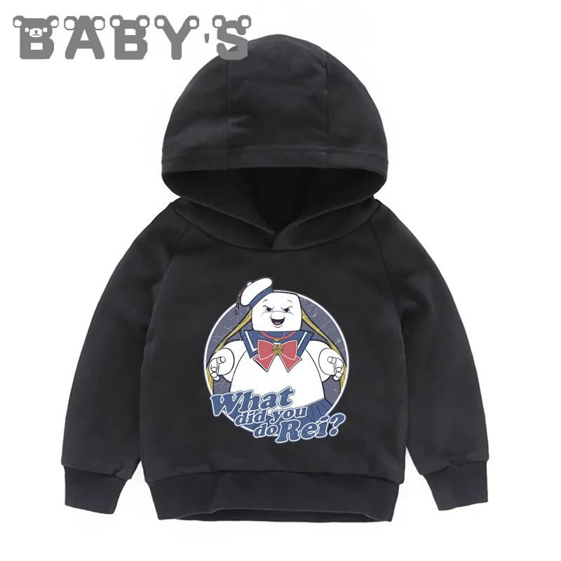 Children Hooded Hoodies Kids Old School Stay Puft Cartoon Sweatshirts Baby Autumn Pullover Tops Girls Boys Funny Clothes,KMT5224