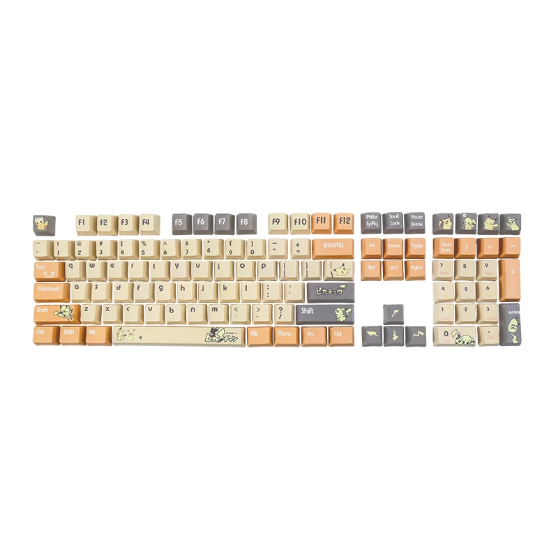 

108key PBT Ahegao Keycaps Dye Sublimation Hot Swappable OEM Profile For Cherry Mx Gateron Kailh Switch Mechanical Keyboard