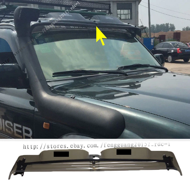 for Toyota Land cruiser LC80 FJ80 translucent PVC front spoiler Sun visor 1990-1997