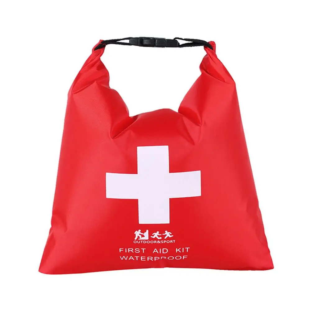 1.2L Red Waterproof First Aid Kit Bag Portable Emergency Kits Case Only For Outdoor Camp Travel Emergency Medical Treatment