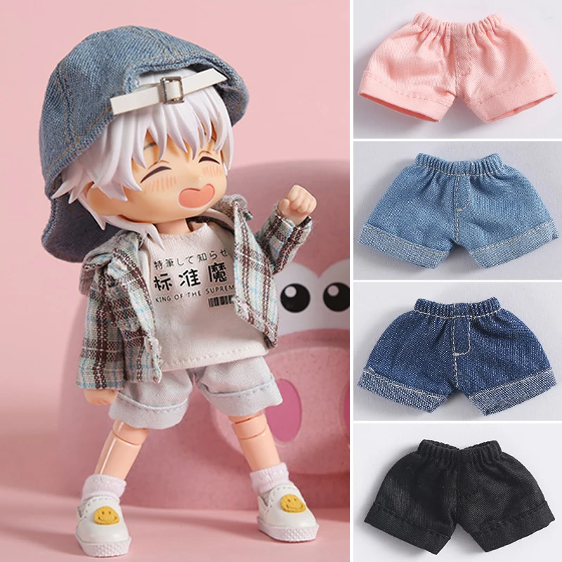 ob11 baby clothes bjd clothes jeans shorts T-shirt  for 1/12 bjd dolls clothes, molly, obitsu11,GSC, Yoshino doll accessories