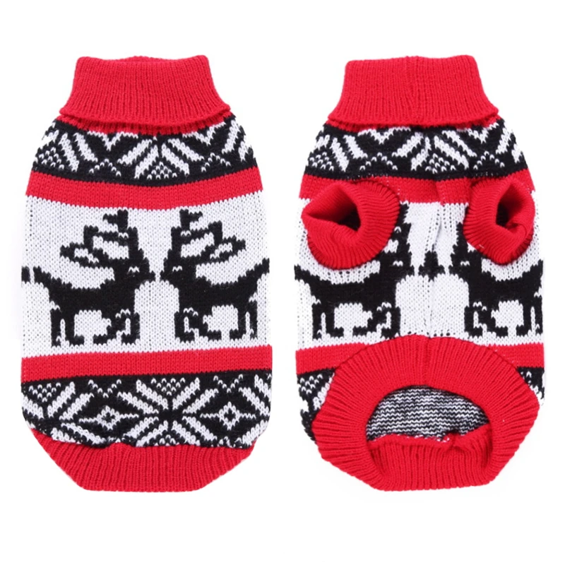 Christmas Pet Cat Clothes For Puppy Dog Sweater Cat Clothing For Pet Dogs Coat Chihuahua Jacket knitted Halloween Cat Sweater 35