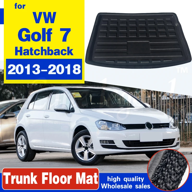 

Rear Trunk Liner Boot Mat For Volkswagen VW Golf 7 / GTI R Mk7 Hatchback Hatch 2013 2014 2015-2018 Cargo Mat Tray Floor Carpet