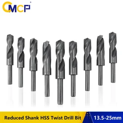 CMCP matkap ucu 1 adet 13.5-25mm ahşap için azaltılmış Shank HSS büküm matkap ucu/Metal nitrür kaplı delik kesici