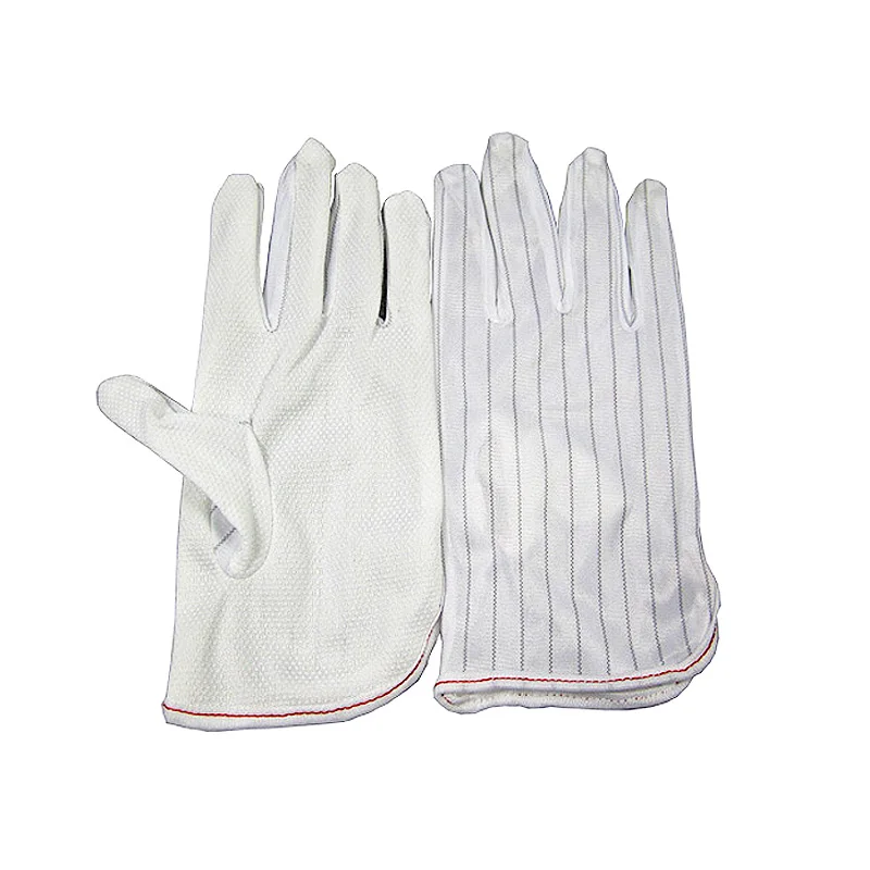 

ESD BGA Repairing Soldering Working Antiskid Anti-static Anti-skid White Gloves New Polyester Glove