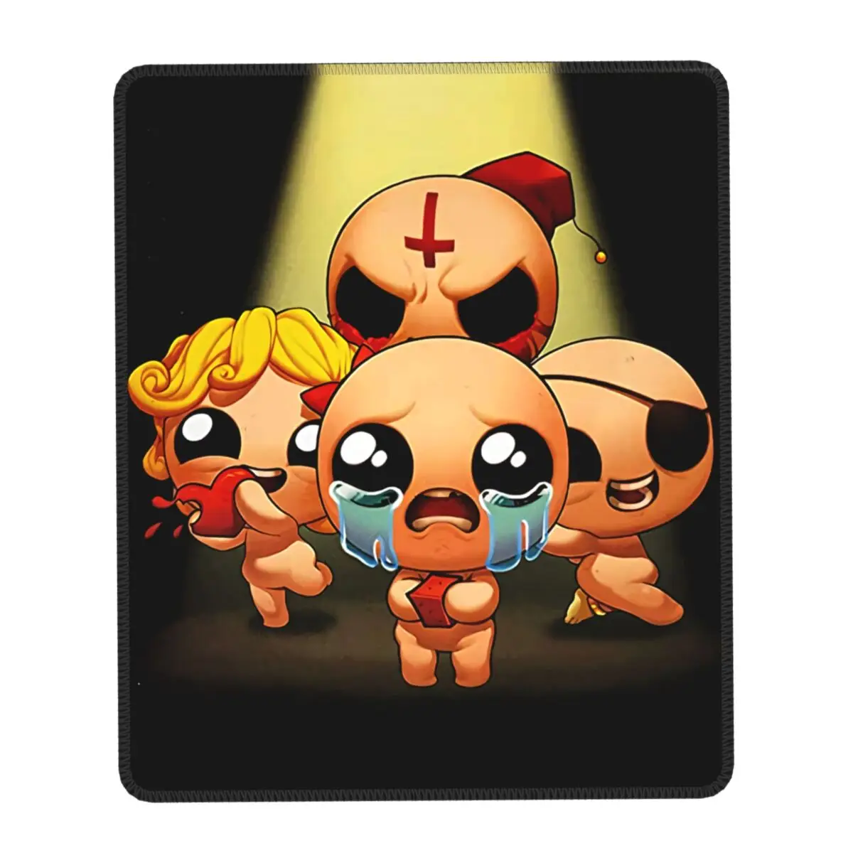 The Binding Of Isaac Rebirth Game Mouse Pad with Locking Edge Square Gamer Mousepad Non Slip Rubber Base Office Computer Mat