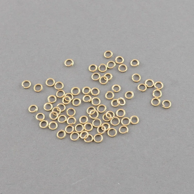 500g Close but Unsoldered Iron Jump Rings Light Gold Plated For DIY Jewelry Findings Making Accessories Wholesale Supplies