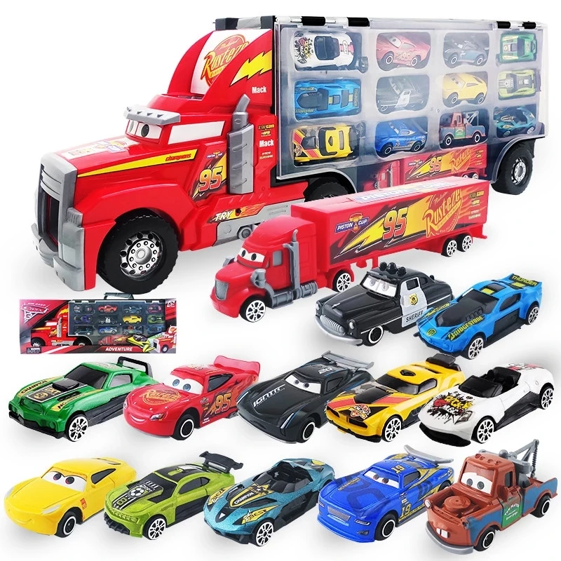 

Disney Cars 3 Pixar Toys Set McQueen Lightning Jackson Storm Truck 1:55 Alloy Pixar Car Metal Die Casting Car Boys Toy Gift