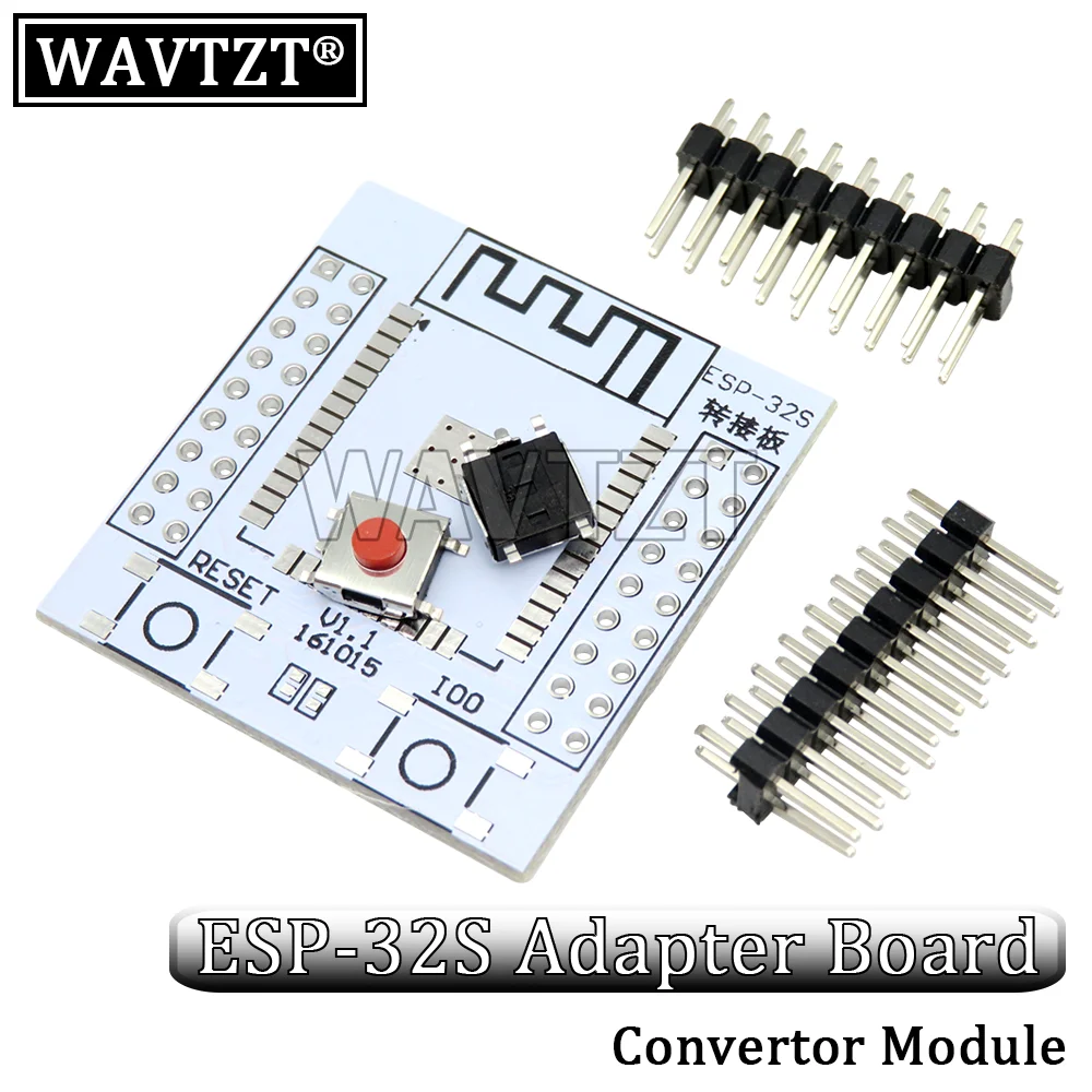 WAVTZT ESP32 ESP-WROOM-32 IoT Wifi Wireless Bluetooth Module + ESP32S ESP-32S Adapter Board