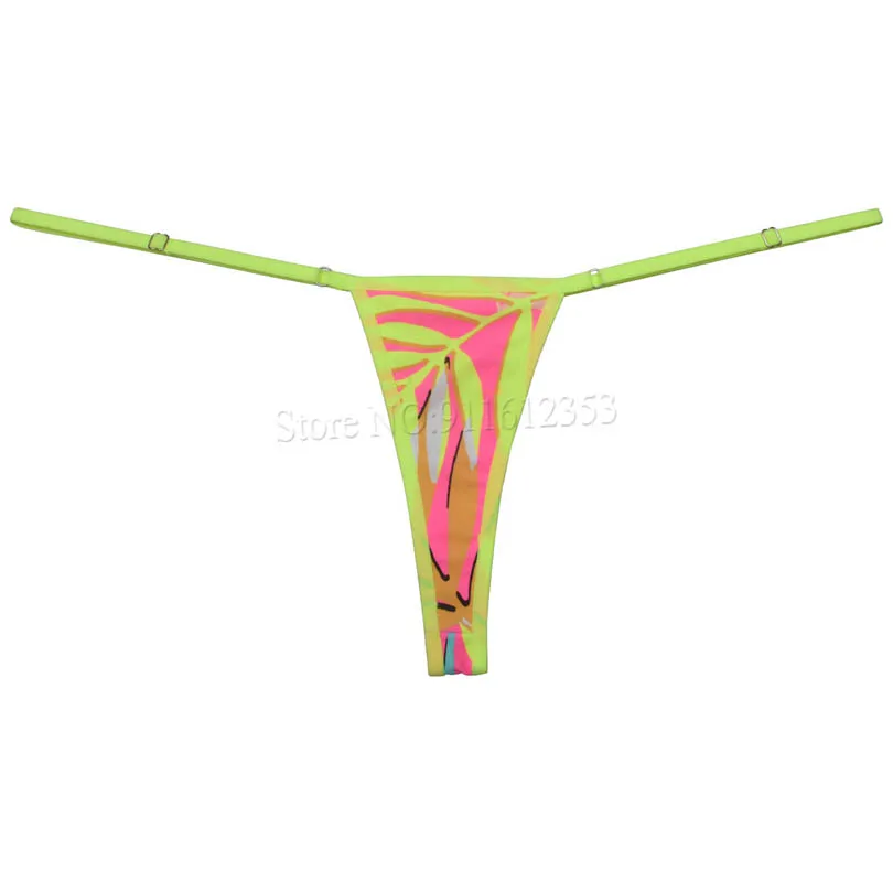 Women\'s Bikini Thong Mini Swimwear Panties Adjustable Sides Intimates String Underwear Sexy Lingerie