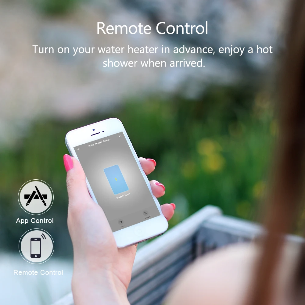 Tuya Smart Life US WiFi Boiler Water Heater Switch 4400W App Control Timer Works with Google Home Alexa Voice Control Automation